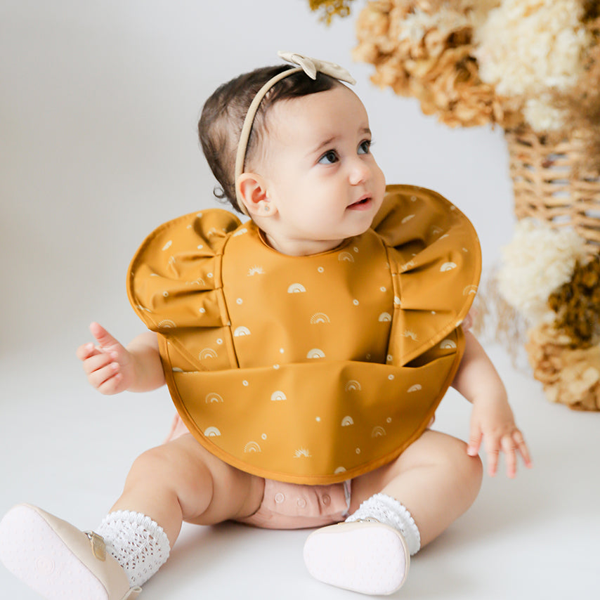 Sunrise Frill | Snuggle Bib Waterproof